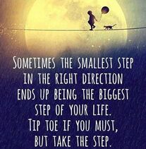 Take a step in the right direction